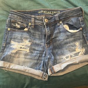 American Eagle Jean Shorts Mid Rise